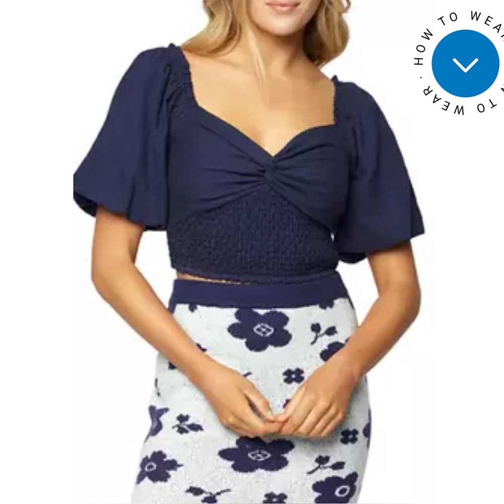 Lost and Wander Navy Top